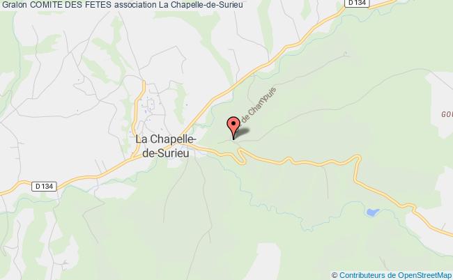 plan association Comite Des Fetes La Chapelle-de-Surieu