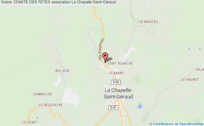 plan association Comite Des Fetes La Chapelle-Saint-Géraud