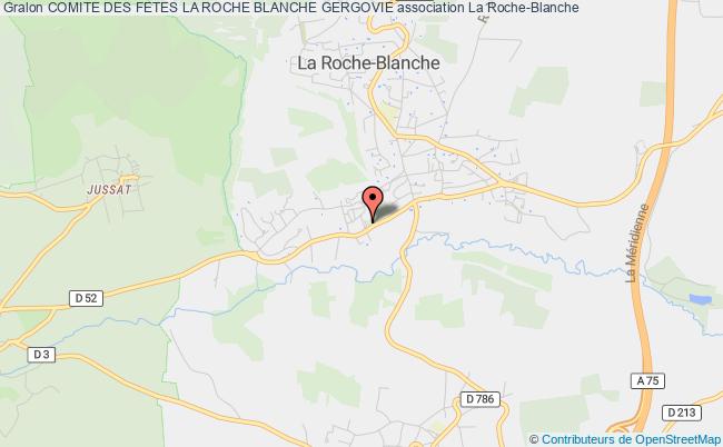 plan association Comite Des Fetes La Roche Blanche Gergovie La    Roche-Blanche