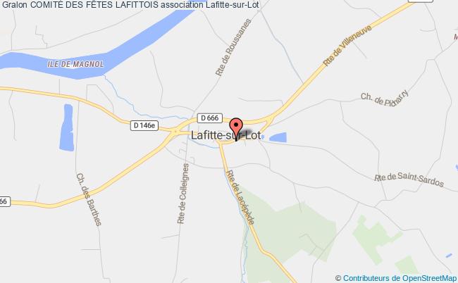plan association ComitÉ Des FÊtes Lafittois Lafitte-sur-Lot