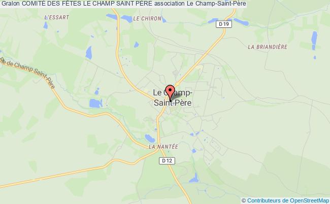 plan association ComitÉ Des FÊtes Le Champ Saint PÈre Le    Champ-Saint-Père