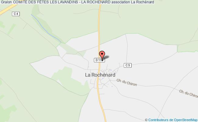 plan association ComitÉ Des FÊtes Les Lavandins - La Rochenard Rochénard
