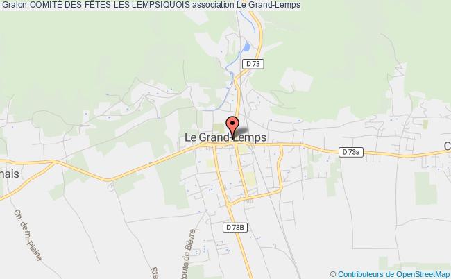 plan association ComitÉ Des FÊtes Les Lempsiquois Grand-Lemps