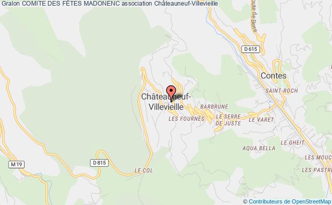 plan association Comite Des FÊtes Madonenc Châteauneuf-Villevieille