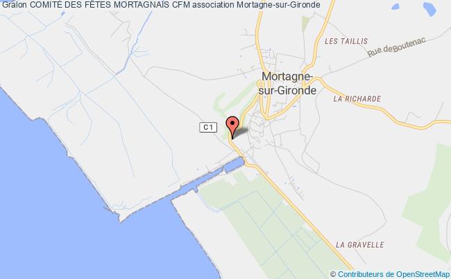 plan association ComitÉ Des FÊtes Mortagnais Cfm Mortagne-sur-Gironde