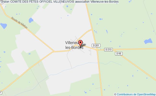 plan association ComitÉ Des FÊtes Officiel Villeneuvois Villeneuve-les-Bordes