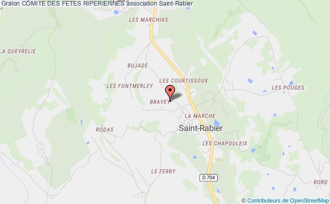 plan association Comite Des Fetes Riperiennes Saint-Rabier