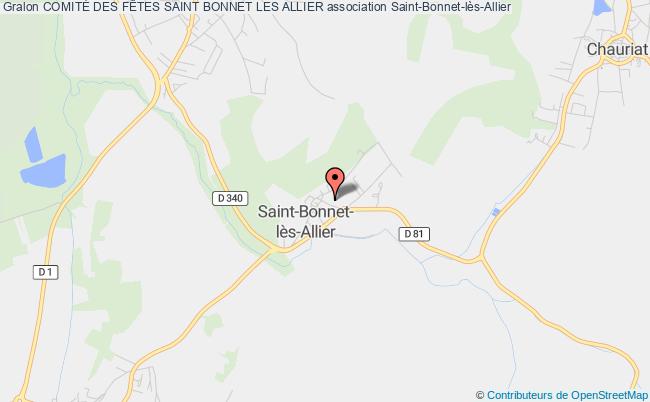 plan association ComitÉ Des FÊtes Saint Bonnet Les Allier Saint-Bonnet-lès-Allier