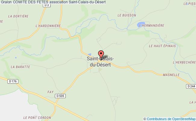 plan association Comite Des Fetes Saint-Calais-du-Désert