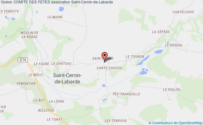 plan association Comite Des Fetes Saint-Cernin-de-Labarde