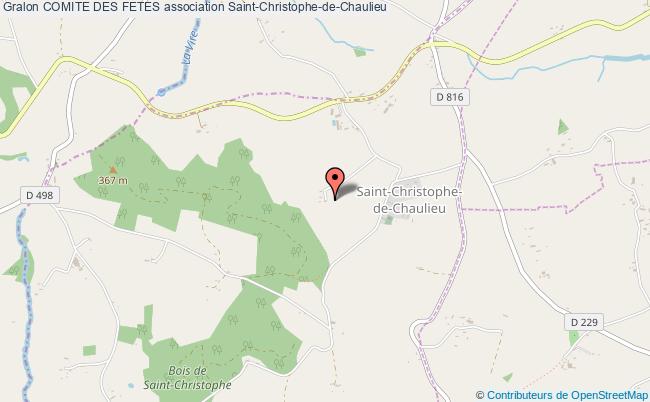 plan association Comite Des Fetes Saint-Christophe-de-Chaulieu