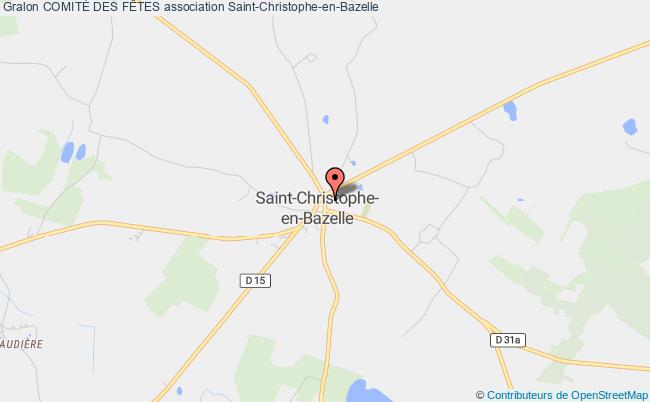 plan association ComitÉ Des FÊtes Saint-Christophe-en-Bazelle