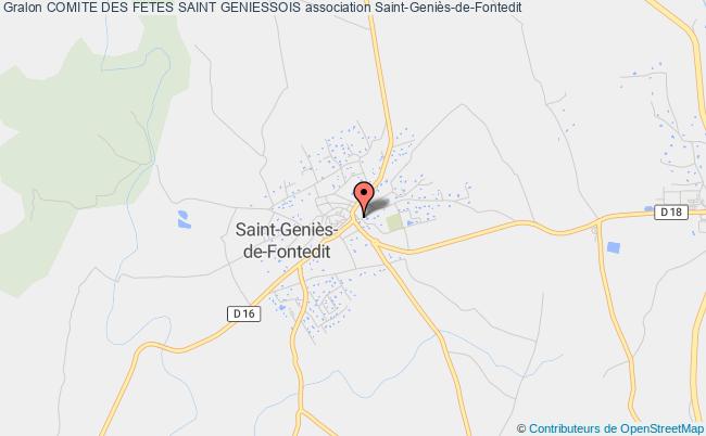plan association Comite Des Fetes Saint Geniessois Saint-Geniès-de-Fontedit