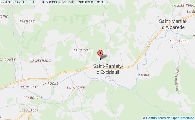 plan association Comite Des Fetes Saint-Pantaly-d'Excideuil