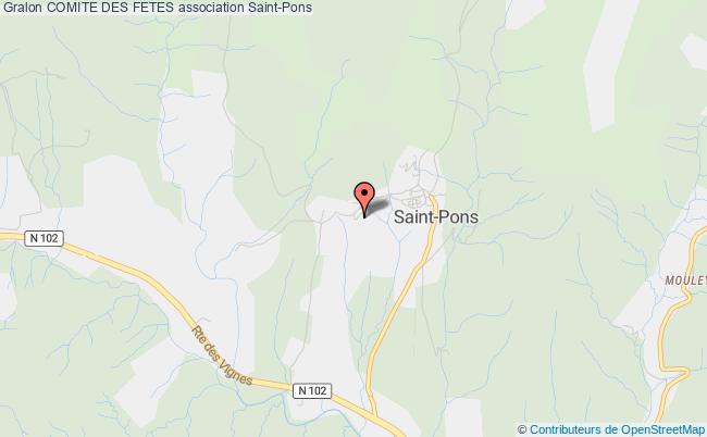 plan association Comite Des Fetes Saint-Pons