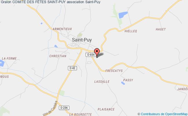 plan association ComitÉ Des FÊtes Saint-puy Saint-Puy
