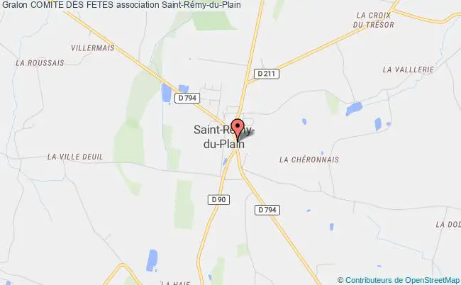 plan association Comite Des Fetes Saint-Rémy-du-Plain