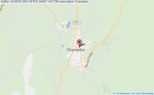 plan association Comite Des Fetes Saint Victor Champdor-Corcelles
