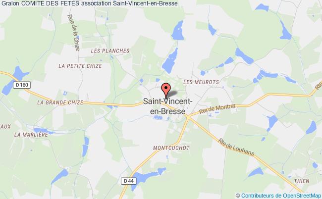 plan association Comite Des Fetes Saint-Vincent-en-Bresse