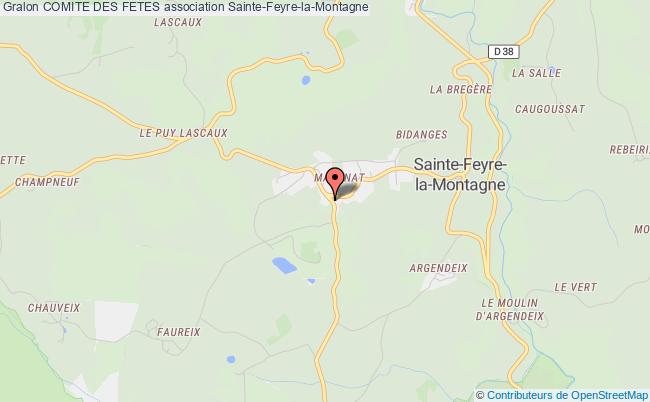 plan association Comite Des Fetes Sainte-Feyre-la-Montagne