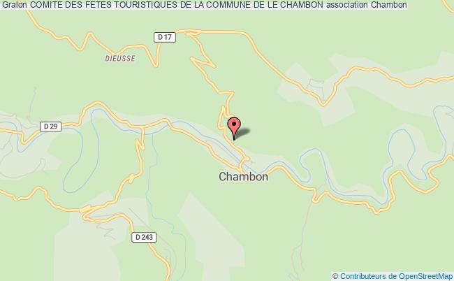 plan association Comite Des Fetes Touristiques De La Commune De Le Chambon Chambon