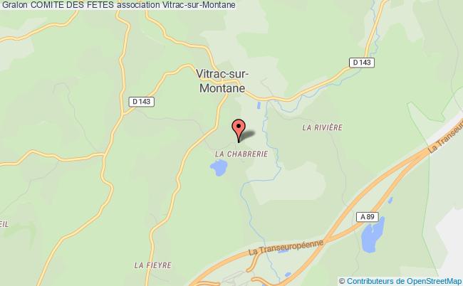 plan association Comite Des Fetes Vitrac-sur-Montane