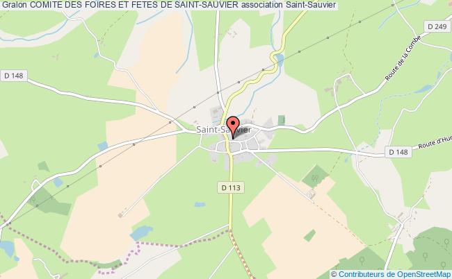 plan association Comite Des Foires Et Fetes De Saint-sauvier Saint-Sauvier