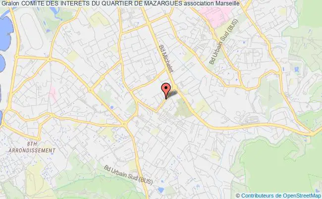 plan association Comite Des Interets Du Quartier De Mazargues Marseille