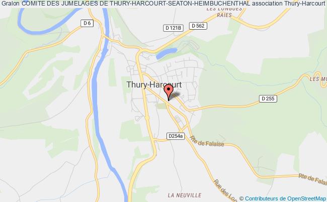 plan association Comite Des Jumelages De Thury-harcourt-seaton-heimbuchenthal Thury-Harcourt