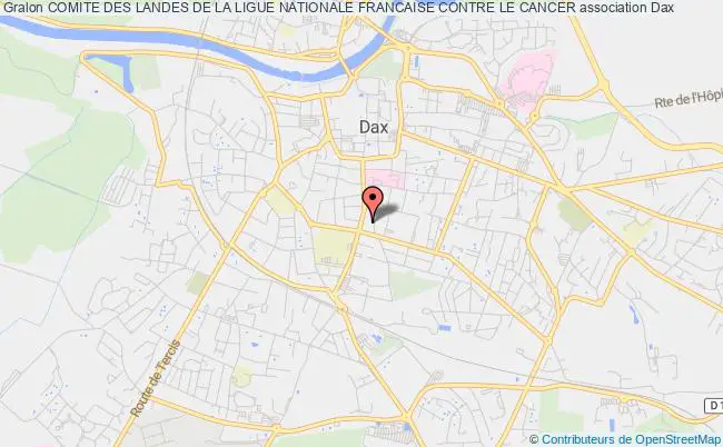 plan association Comite Des Landes De La Ligue Nationale Francaise Contre Le Cancer Dax