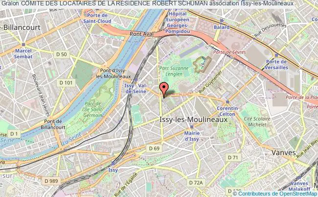 plan association Comite Des Locataires De La Residence Robert Schuman Issy-les-Moulineaux