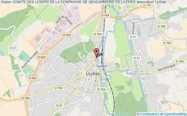 plan association Comite Des Loisirs De La Compagnie De Gendarmerie De Loches Loches