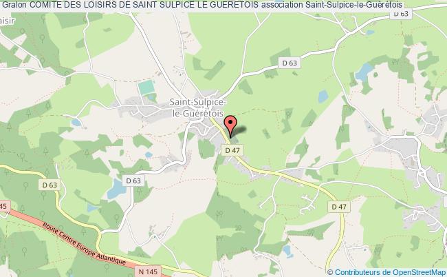plan association Comite Des Loisirs De Saint Sulpice Le Gueretois Saint-Sulpice-le-Guérétois