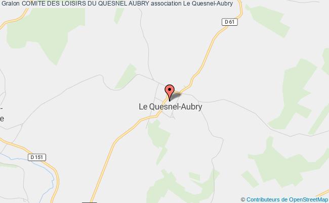 plan association Comite Des Loisirs Du Quesnel Aubry Le Quesnel-Aubry
