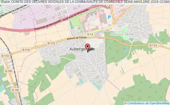 plan association Comite Des Oeuvres Sociales De La Communaute De Communes Seine-mauldre (cos Ccsm) Aubergenville