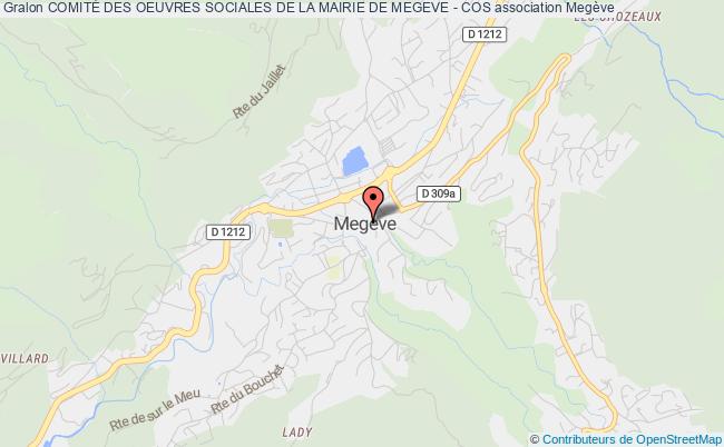 plan association ComitÉ Des Oeuvres Sociales De La Mairie De Megeve - Cos Megève