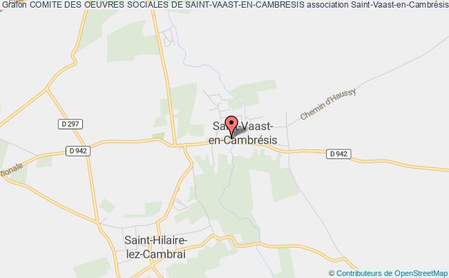 plan association Comite Des Oeuvres Sociales De Saint-vaast-en-cambresis Saint-Vaast-en-Cambrésis