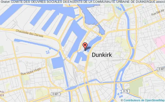 plan association Comite Des Oeuvres Sociales Des Agents De La CommunautÉ Urbaine De Dunkerque Dunkerque