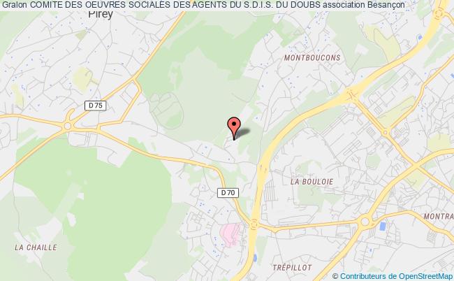 plan association Comite Des Oeuvres Sociales Des Agents Du S.d.i.s. Du Doubs Besançon cedex