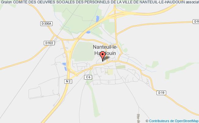 plan association ComitÉ Des Oeuvres Sociales Des Personnels De La Ville De Nanteuil-le-haudouin Nanteuil-le-Haudouin