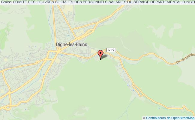 plan association Comite Des Oeuvres Sociales Des Personnels Salaries Du Service Departemental D'incendie Et De Secours Des Alpes-de-haute-provence Digne-les-Bains