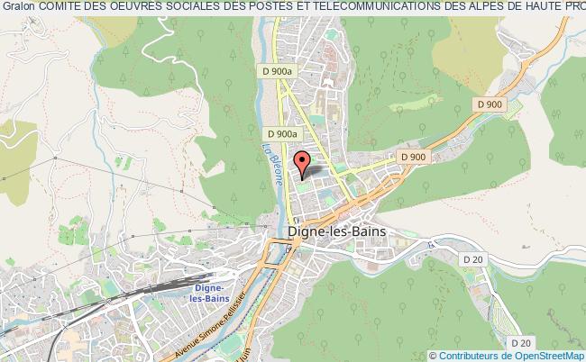 plan association Comite Des Oeuvres Sociales Des Postes Et Telecommunications Des Alpes De Haute Provence Digne-les-Bains