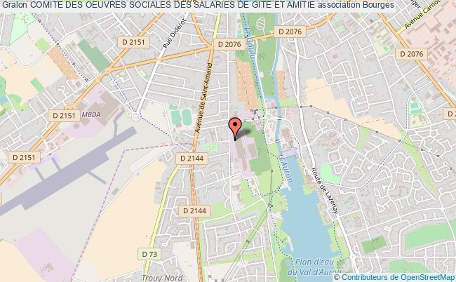 plan association Comite Des Oeuvres Sociales Des Salaries De Gite Et Amitie Bourges