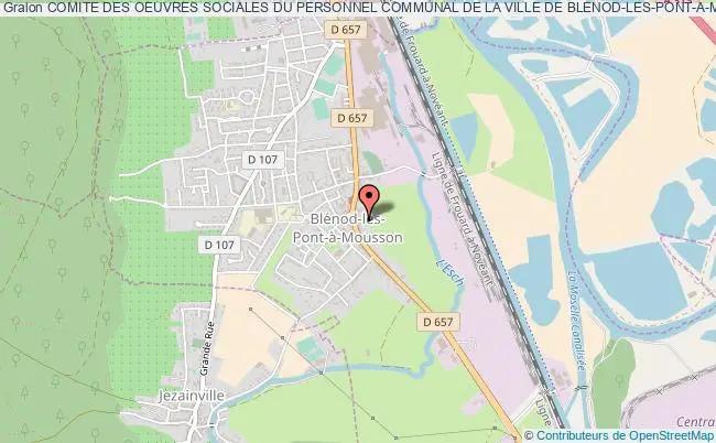 plan association Comite Des Oeuvres Sociales Du Personnel Communal De La Ville De Blenod-les-pont-a-mousson Blénod-lès-Pont-à-Mousson