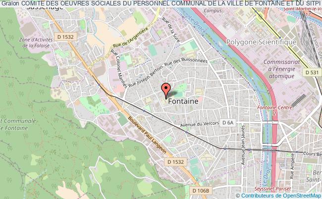 plan association Comite Des Oeuvres Sociales Du Personnel Communal De La Ville De Fontaine Et Du Sitpi Fontaine