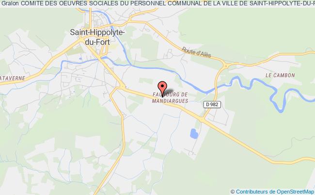 plan association Comite Des Oeuvres Sociales Du Personnel Communal De La Ville De Saint-hippolyte-du-fort Saint-Hippolyte-du-Fort