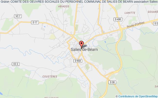 plan association Comite Des Oeuvres Sociales Du Personnel Communal De Salies De Bearn Salies-de-Béarn