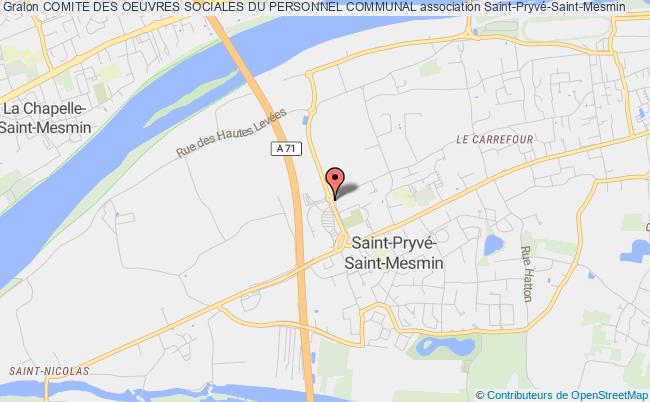 plan association Comite Des Oeuvres Sociales Du Personnel Communal Saint-Pryvé-Saint-Mesmin
