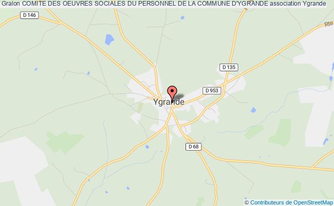 plan association Comite Des Oeuvres Sociales Du Personnel De La Commune D'ygrande Ygrande