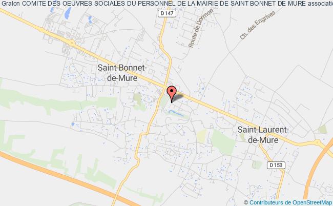 plan association Comite Des Oeuvres Sociales Du Personnel De La Mairie De Saint Bonnet De Mure Saint-Bonnet-de-Mure